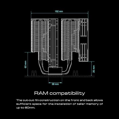 GAMDIAS BOREAS P1-720 Air 84.2 CFM 158mm Black image