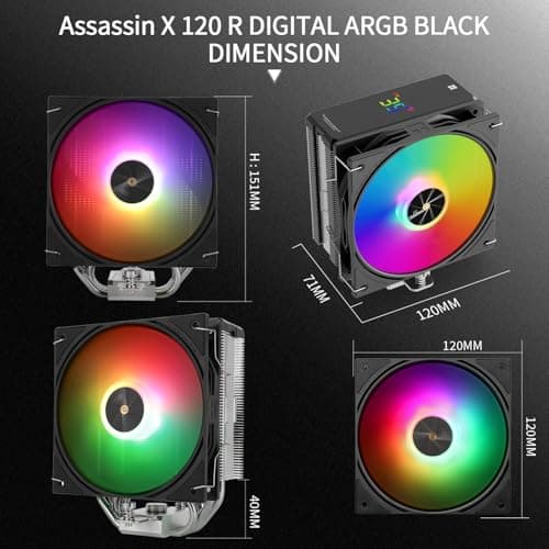 Thermalright Assassin X 120 R Digital ARGB 70.84 CFM Air 151mm Black image