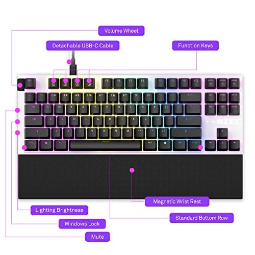 NZXT Function Mechanical Tenkeyless RGB Wired Gaming Keyboard image