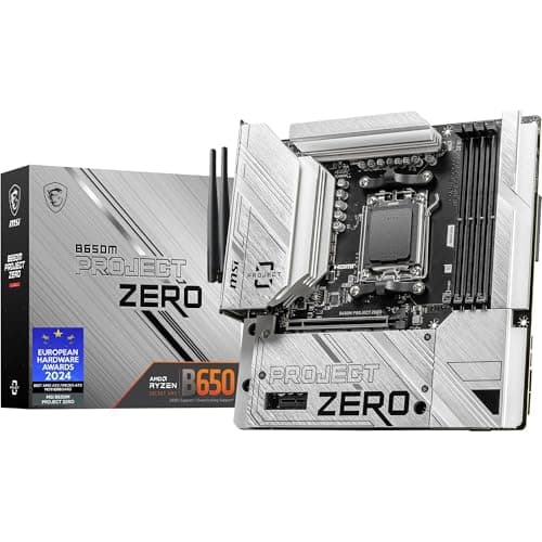 MSI B650M PROJECT ZERO AM5 DDR5 Micro ATX image