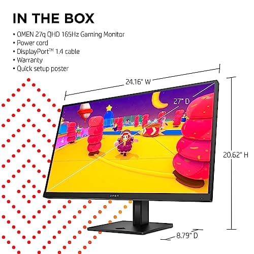 HP OMEN 27q 27" 1440p 165Hz IPS Monitor image