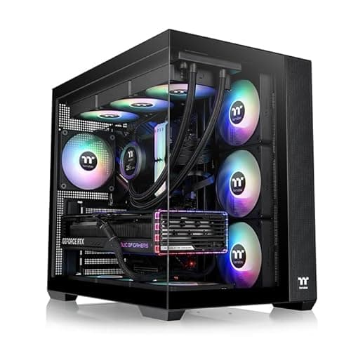 Thermaltake View 380 ARGB ATX Mid Tower Black Tinted Tempered Glass image