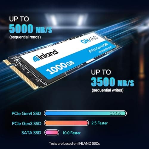 Inland QN450 1TB M.2-2280 SSD PCIe 4.0 X4 NVMe image