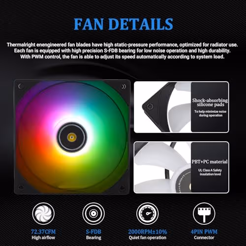 Thermalright Frozen Notte Water 240mm ARGB Black image