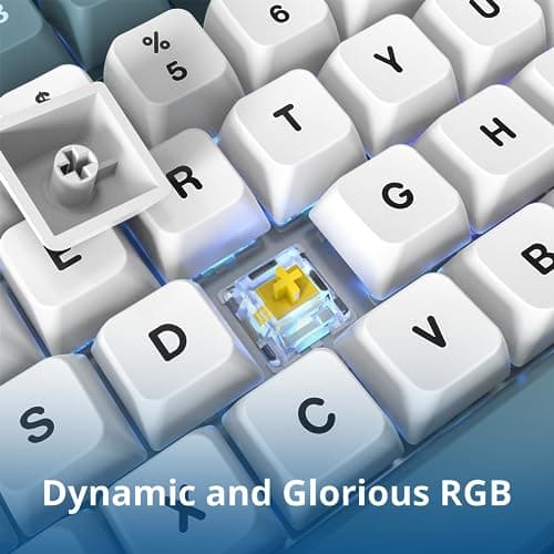 Montech MKey RGB Gateron G Pro 2.0 Yellow Wired Gaming Keyboard image