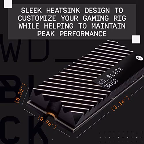 WD - BLACK SN750 1TB Internal Gaming SSD PCIe Gen 3 x4 NVMe image