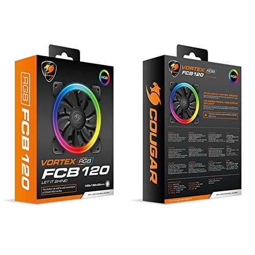 Cougar Vortex 120mm Black PWM Addressable RGB 43.54 CFM image