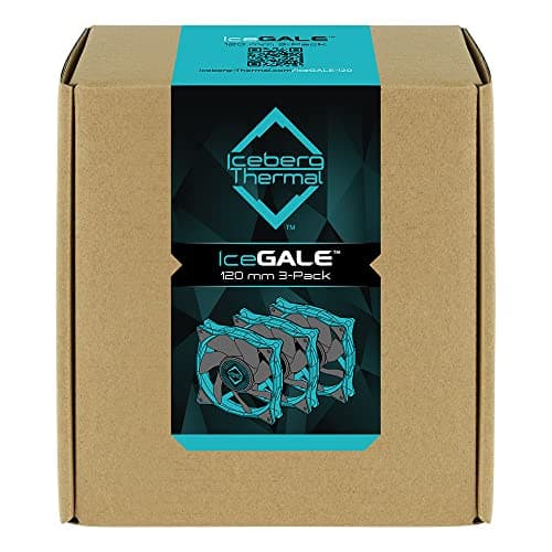 Iceberg Thermal IceGALE 120mm Teal PWM 76 CFM 3-Pack image