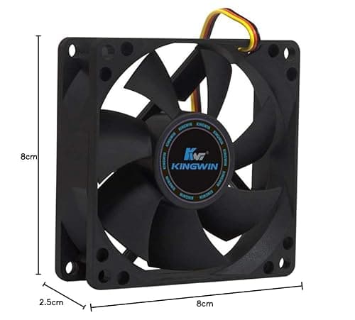 Kingwin CF-08LB 80mm Black 1-Pack image