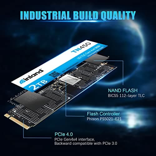 Inland TN450 2TB SSD M.2-2280 PCIe 4.0 x4 NVMe image