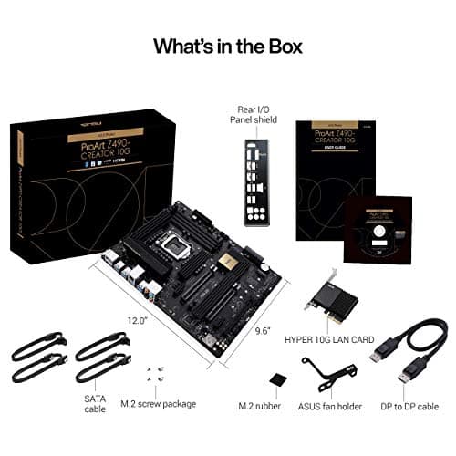 ASUS ProArt Z490-CREATOR 10G Intel Z490 LGA 1200 ATX Content Creation Motherboard image