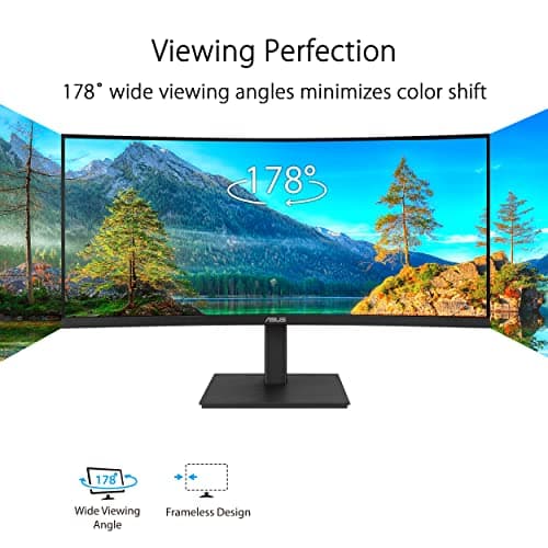 Asus VA34VCPSN 34" 3440x1440 100Hz VA Curved Monitor image