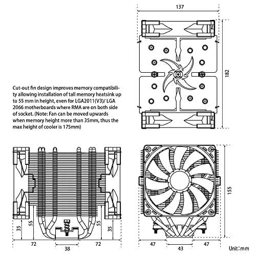 Scythe Ninja 5 43.03 CFM Air 155mm Black image
