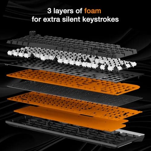 be quiet! Light Mount RGB Wired Silent Orange Linear Gaming Keyboard image