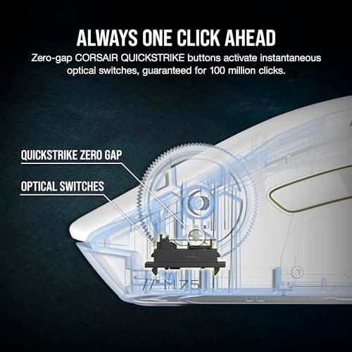 Corsair M75 Wireless Bluetooth Wired Optical Gaming Mouse image