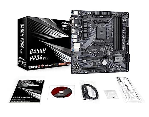 ASRock B450M PRO4 R2.0 AM4 DDR4 Micro ATX image