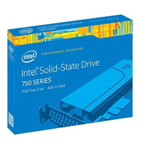 Intel 750 400GB SSD PCIe PCIe x4 NVMe image