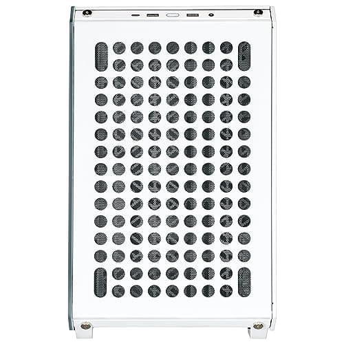 Cooler Master QUBE 500 Flatpack ATX Mid Tower White with Tempered Glass Side Panel, USB 3.2 Gen 2x2 Type-C, USB 3.2 Gen 1 Type-A image