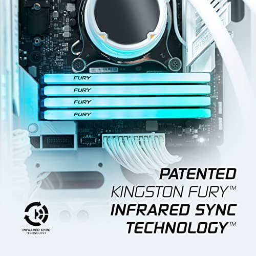 Kingston Fury Beast RGB Special Edition White DDR4-3600 CL18 32GB (2x16GB) image
