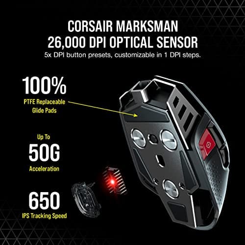 Corsair M65 RGB ULTRA WIRELESS Wireless Optical Mouse image