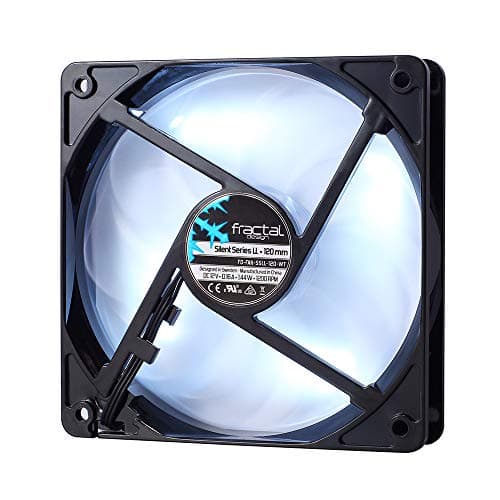 Fractal Design Silent LL 120mm Black White LED 41.8 CFM 1-Pack image