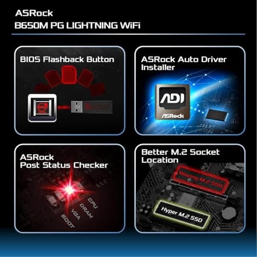 ASRock B650M PG Lightning Wifi DDR5 Micro ATX image