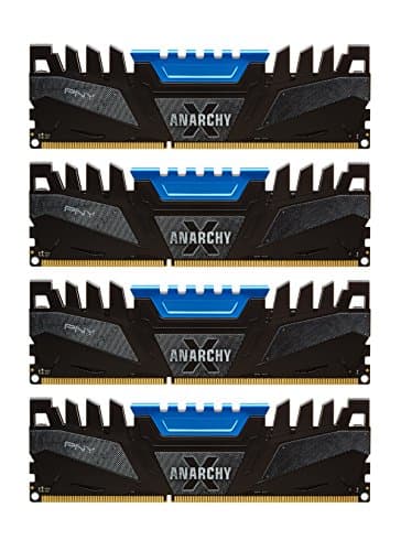 PNY Anarchy X Black / Blue DDR3-2666 CL12 16GB (4x4GB) image