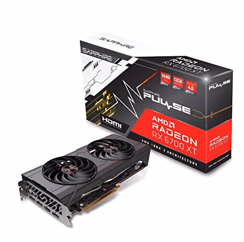 Sapphire PULSE Radeon RX 6700 XT 12GB GDDR6 Black main image