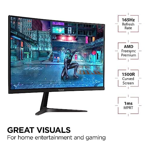 ViewSonic VX2718-PC-MHD 27" 1080p 165Hz VA Curved Monitor image