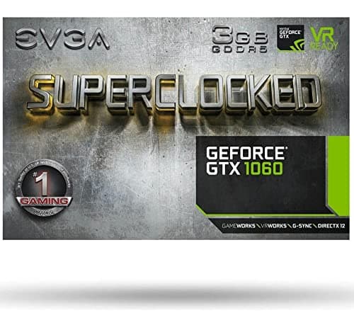 EVGA SC GAMING GeForce GTX 1060 3GB GDDR5 Black image