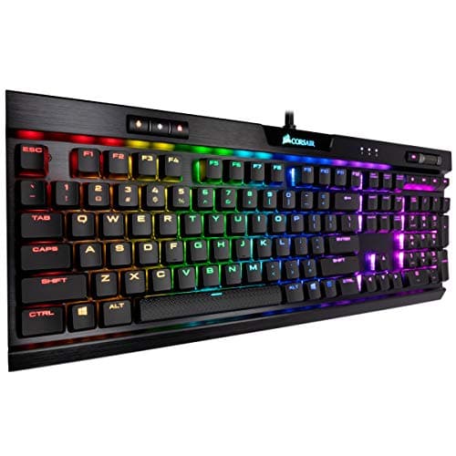Corsair RGB MK.2 Cherry MX Low Profile Red Wired Gaming Keyboard image