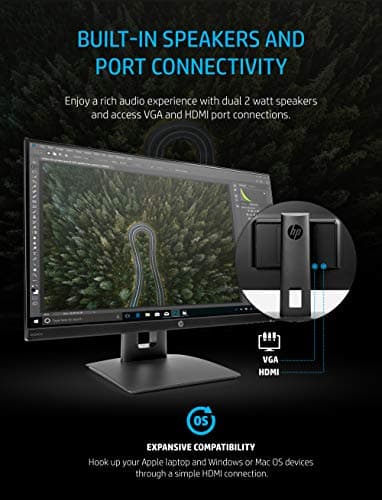 HP VH240a 23.8" 1080p 60Hz IPS Monitor image