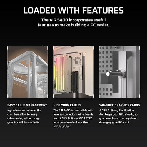 Corsair AIR 5400 LX-R RGB iCUE LINK White image