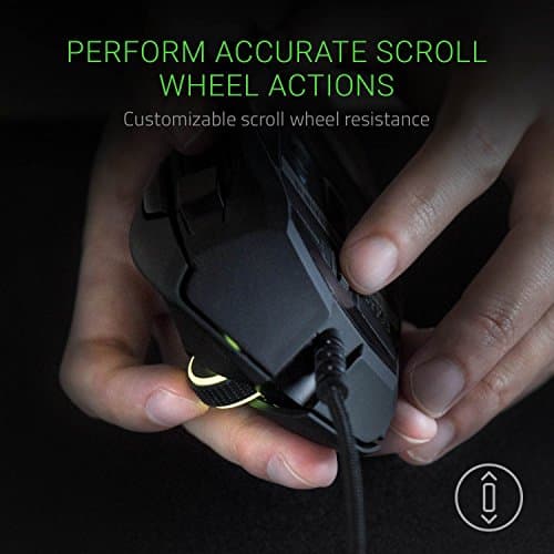 Razer Basilisk - Chroma Enabled RGB FPS Gaming Mouse - Worlds Most Precise Sensor - Comfortable Grip w/ DPI Clutch & Customizable Scroll Wheel Resistance (Renewed) image