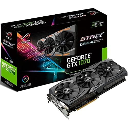 Asus ROG STRIX GAMING GeForce GTX 1070 8GB GDDR5 Black main image