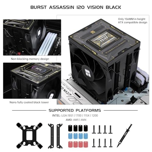Thermalright Burst Assassin 120 Vision 66.17 CFM Air 156mm Black image