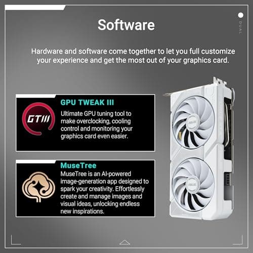 ASUS Dual GeForce RTX 5060 Ti 16GB GDDR7 White OC Edition image