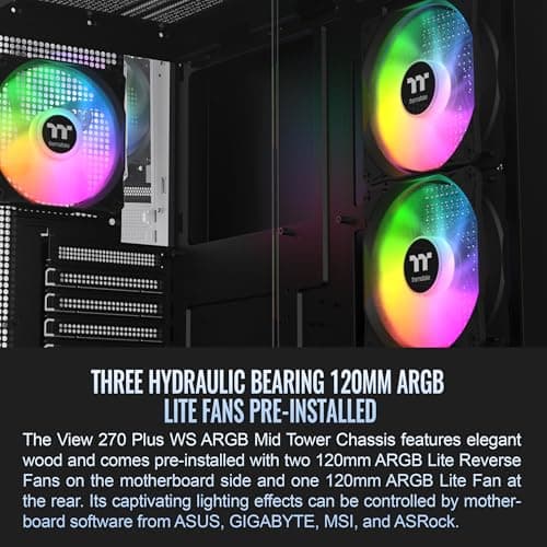 View 270 Plus WS ARGB Black Mid Tower Chassis image