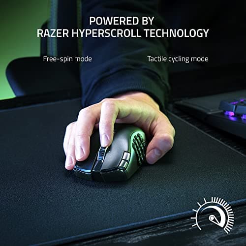 Razer Naga V2 HyperSpeed Wireless/Bluetooth Gaming Mouse - Black image