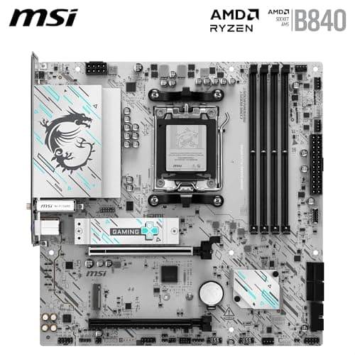 MSI B840M GAMING PLUS WIFI6E AM5 DDR5 Micro ATX image
