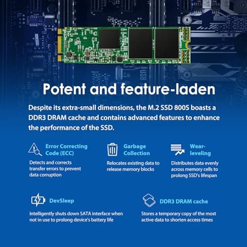 Transcend MTS800 64GB SSD M.2-2280 SATA image