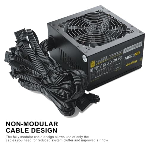 Segotep GN Black ATX 650W Non-Modular 80+ Gold Certified image