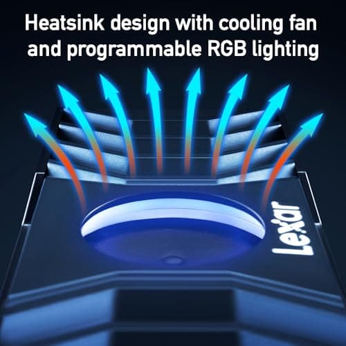 Lexar NM1090 w/ Heatsink 2TB M.2 SSD PCIe 5.0 NVMe image