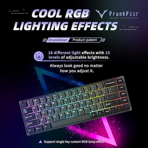 DrunkDeer G65 RGB Wired Gaming Keyboard image