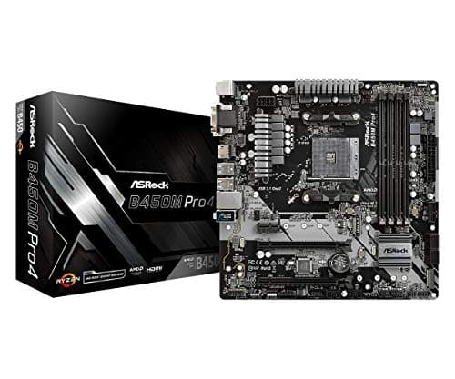 ASRock B450M Pro4 AM4 DDR4 Micro ATX image