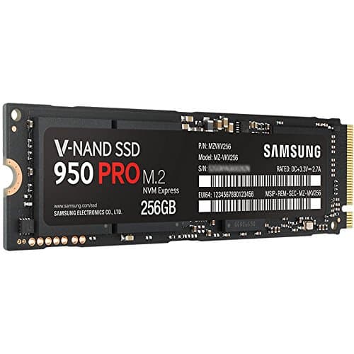 Samsung 950 PRO 256GB M.2-2280 SSD PCIe 3.0 x4 NVMe main image