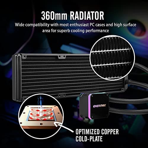 Enermax Liqmax III Water 360mm ARGB 72.1 CFM Black image