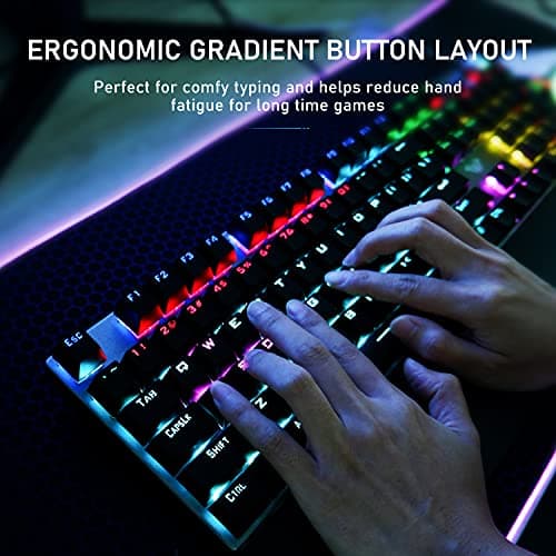 Aula SHIHUNZAN Wired Gaming Keyboard With Laser Mouse image