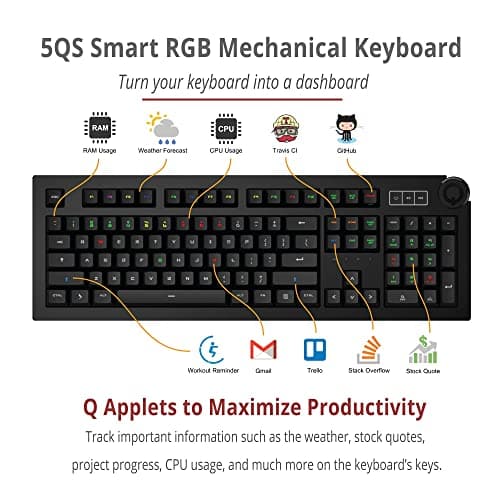 Das Keyboard 5QS RGB Wired Gamma Zulu Tactile Gaming Keyboard image