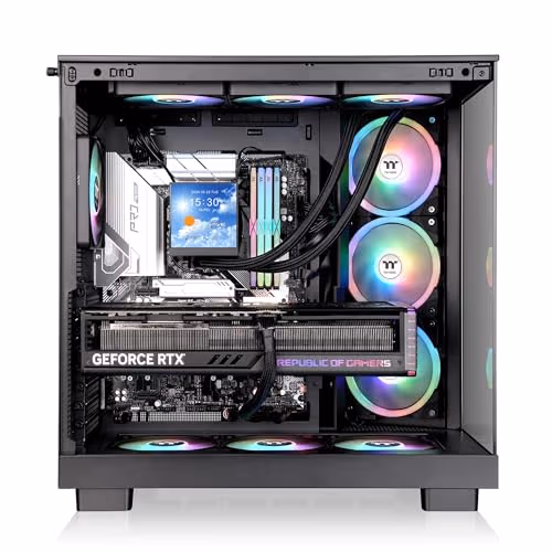 Thermaltake View 380 XL TG ARGB ATX Mid Tower Black Tempered Glass image
